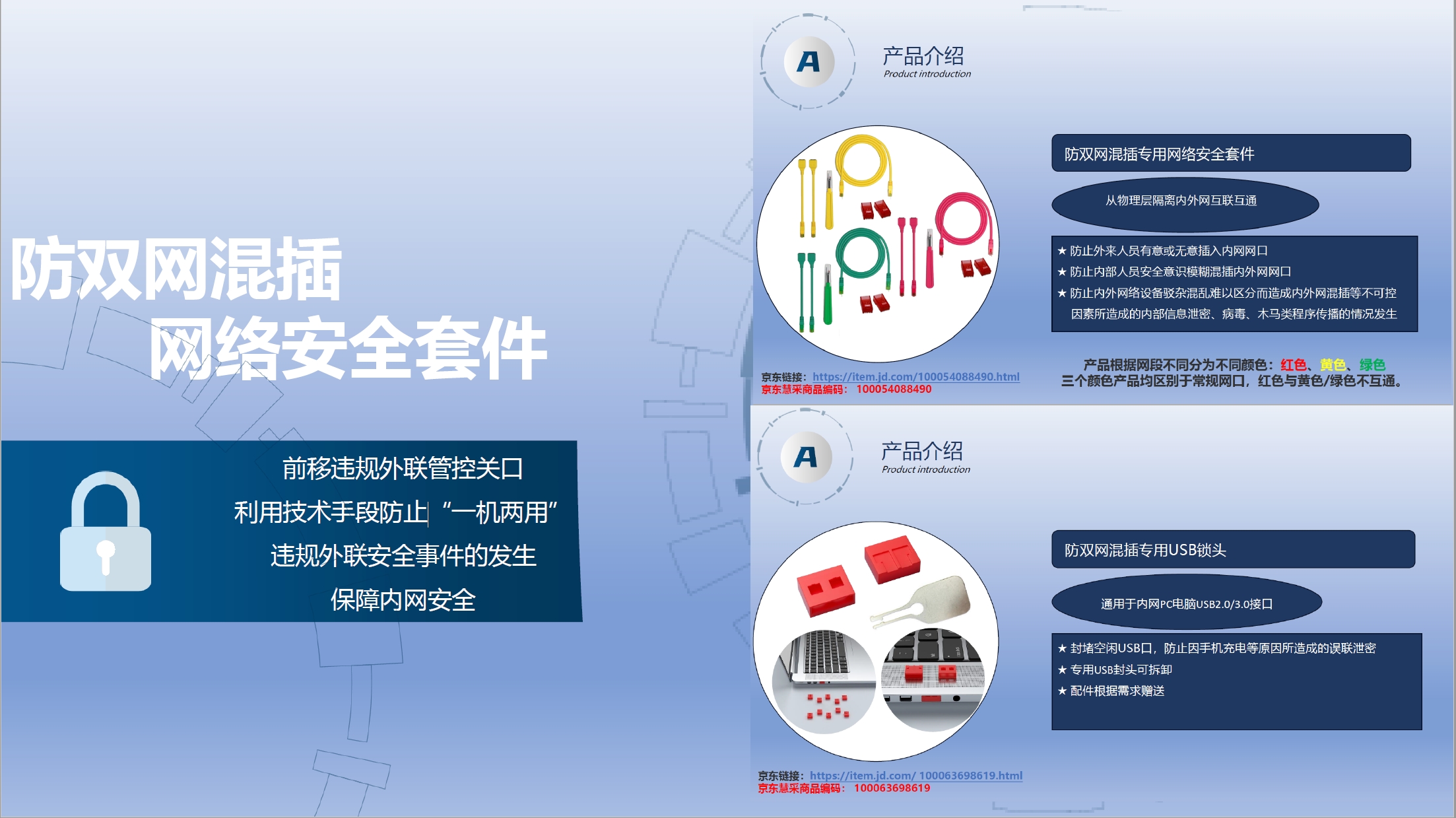 <strong>防双网防一机两用防内外网混插网络安全套件</strong>